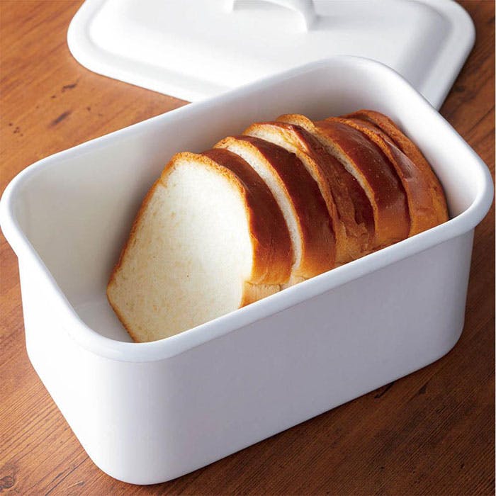 にちにち道具 レクタングルキャニスター ホワイト 野田琺瑯【保存容器