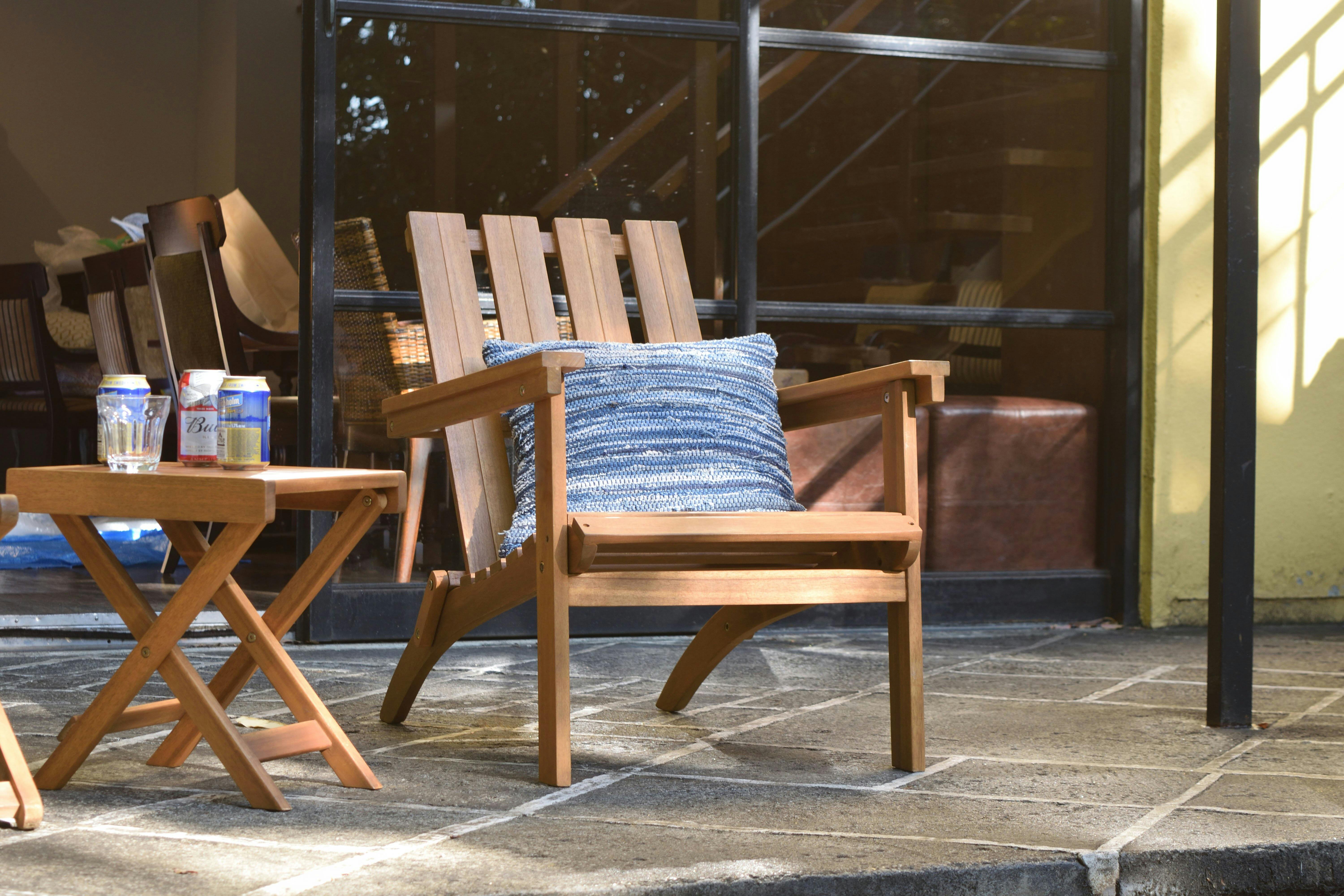 東谷 Room Essence フォールディングチェア ライトブラウン Size：59