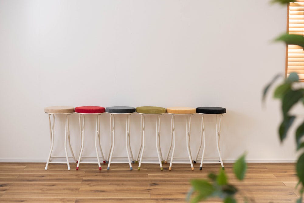 東谷 Room Essence ロンダ ハイスツール ベージュ Size：30×31.5×60