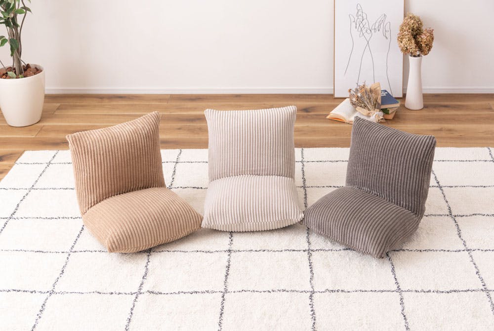 東谷 Room Essence カックンリクライナー ホワイト Size：38×38-45×36