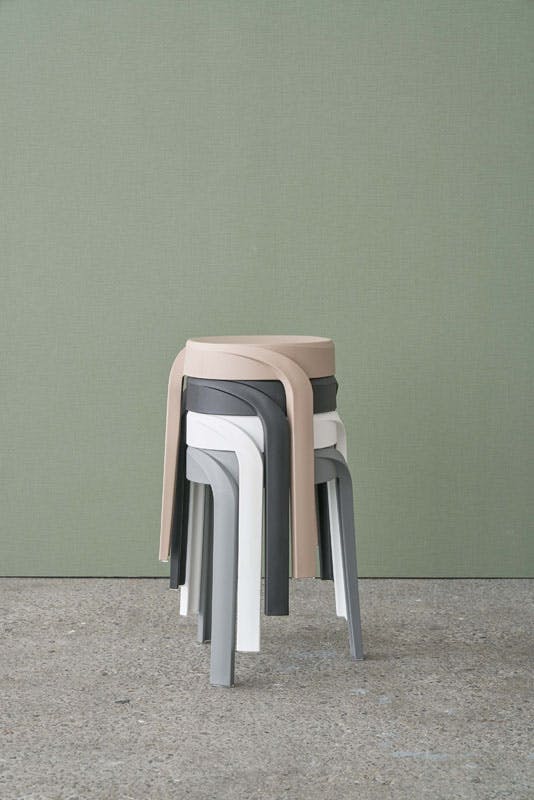 東谷 Room Essence スツール ホワイト Size：35.5×35.5×45.5 椅子