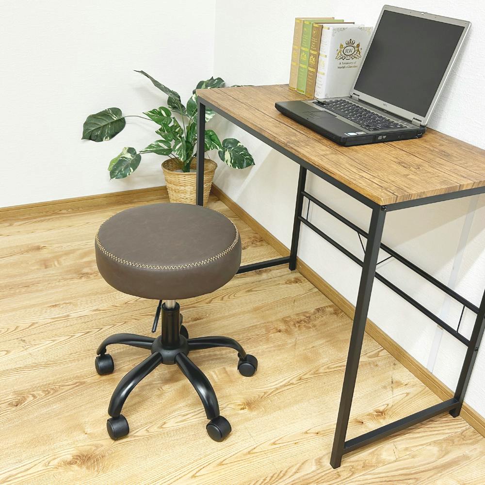 後藤家具物産 キャスター付きシンプルOAチェアー！ Size：45×45×44