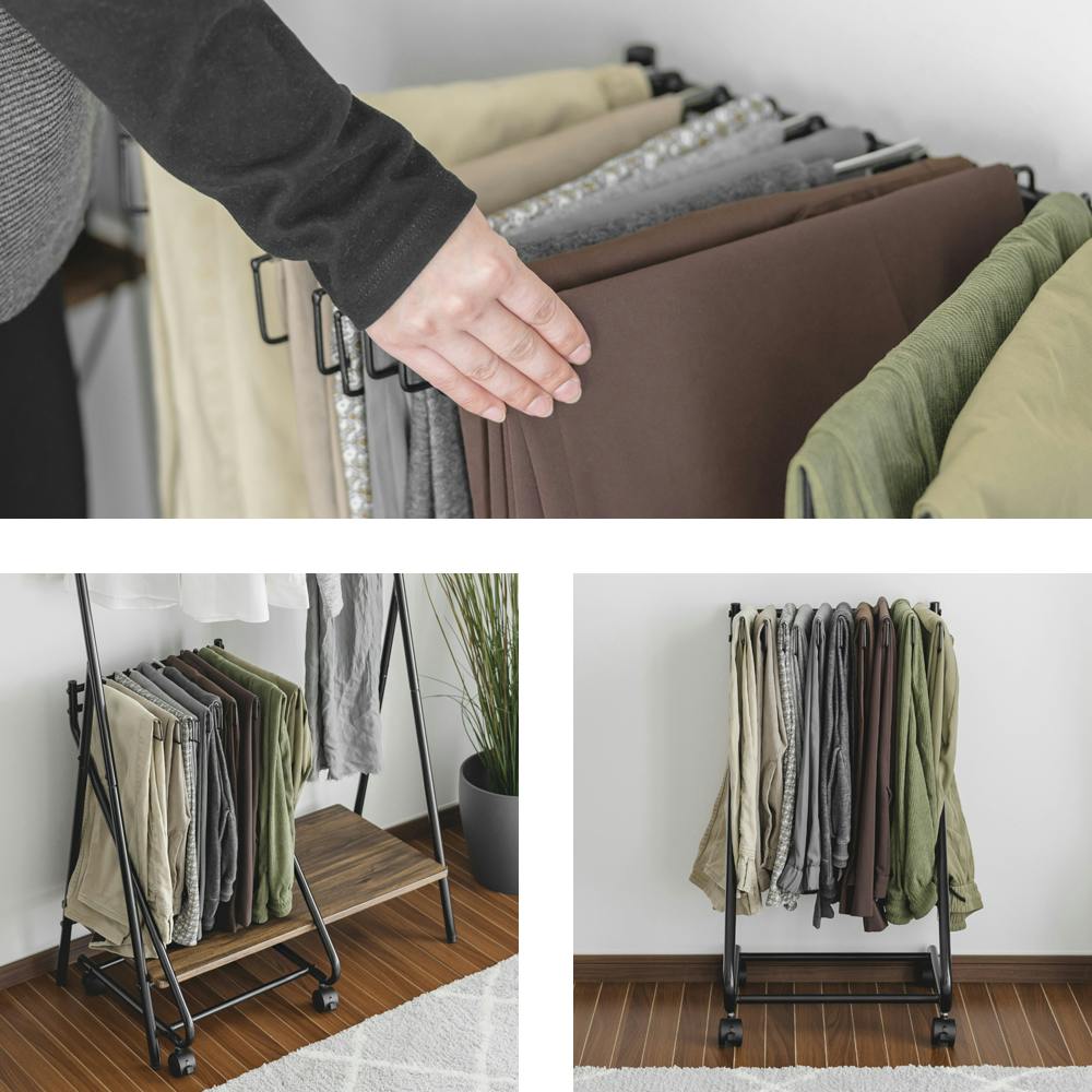 武田コーポレーション スラックスハンガー10本掛け ブラック 39×43