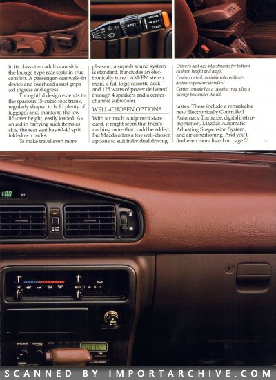 1988 Mazda MX-6 Brochure (Early Version) - ImportArchive