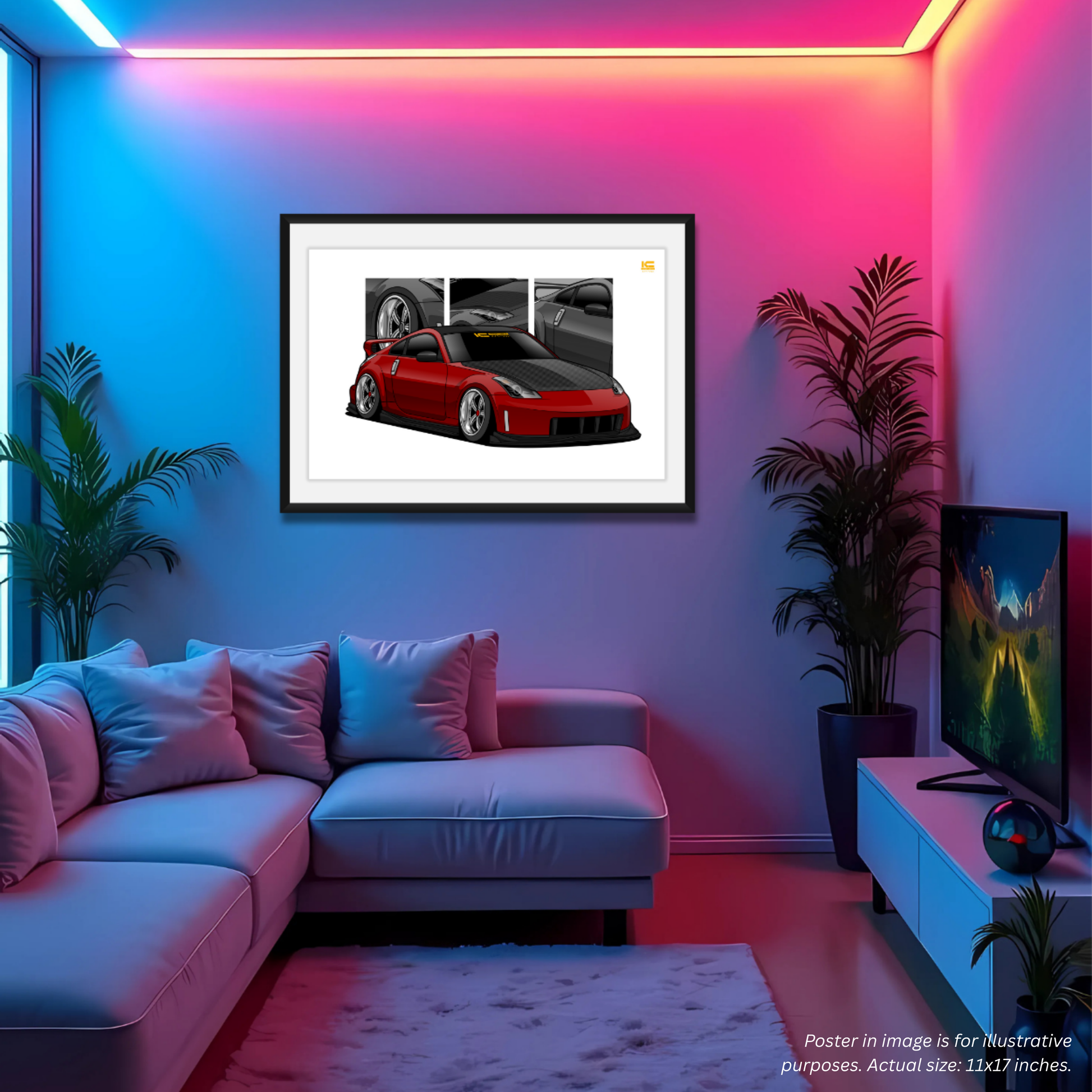Exclusive Nissan 350Z Poster | Authentic JDM Car Art for True