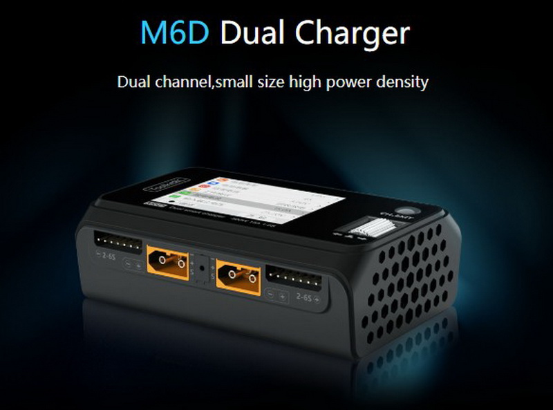 ToolkitRC M6D 500w 15A Dual Channel Mini Smart Charger