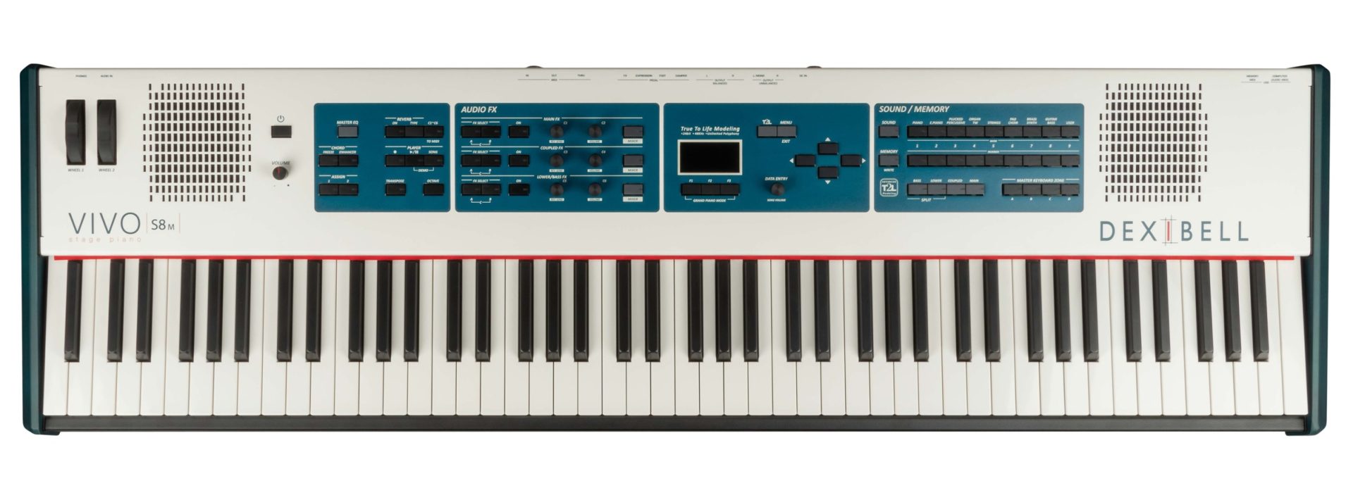 Dexibell VIVO S8M | 88鍵ハンマーアクション鍵盤と70Wスピーカー搭載