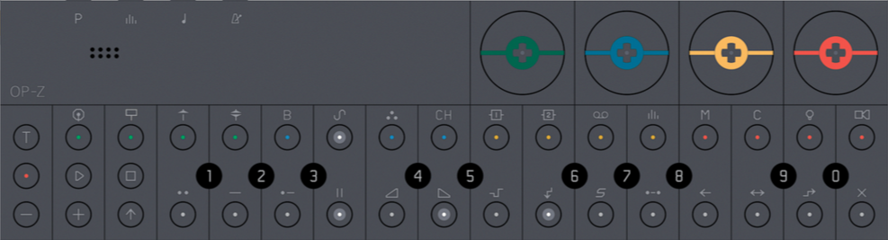 Teenage Engineering OP-Z | ワイヤレス 16トラック マルチティンバー