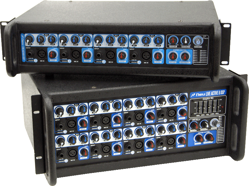 手頃な価格のパワードミキサー NEU LiveActive4 / LiveActive8 発売