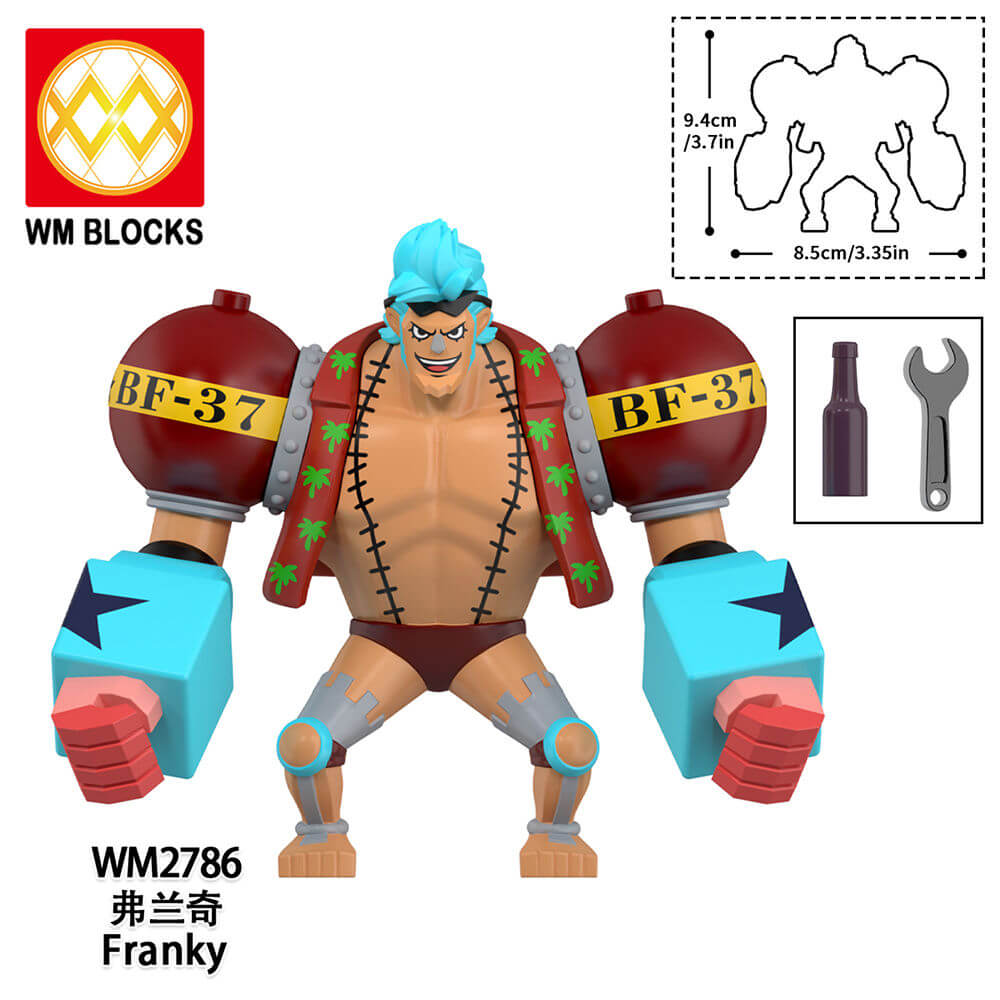 WM6192 One Piece Franky Jinbe Buggy minifigs – INGBRICKS