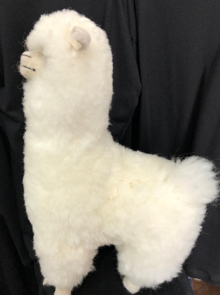 SUPER SOFT 天然100% スリのベビーアルパカ毛皮のぬいぐるみ SUPER