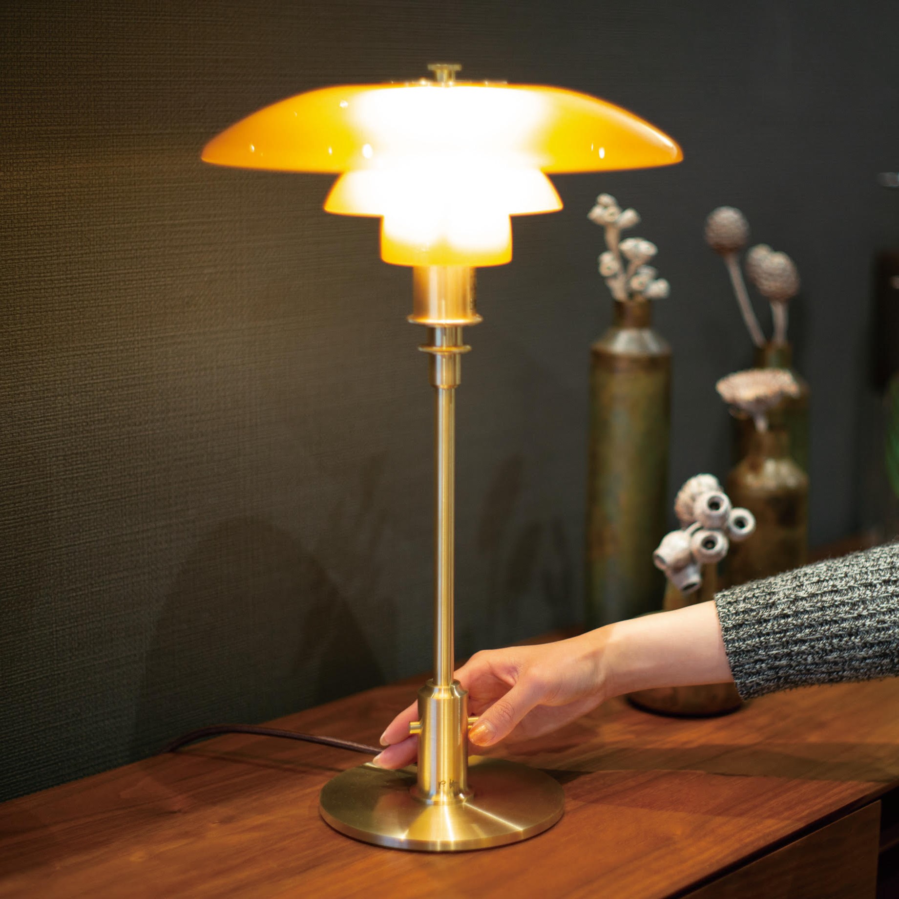 完売】限定琥珀テーブルスタンド | 広島の家具・インテリアならデジマ