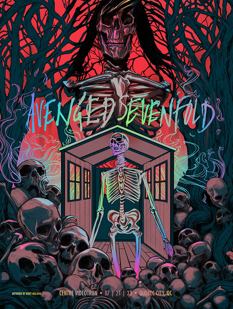 Avenged Sevenfold Tour Prints 2023 | INVISIBLE INDUSTRIES™