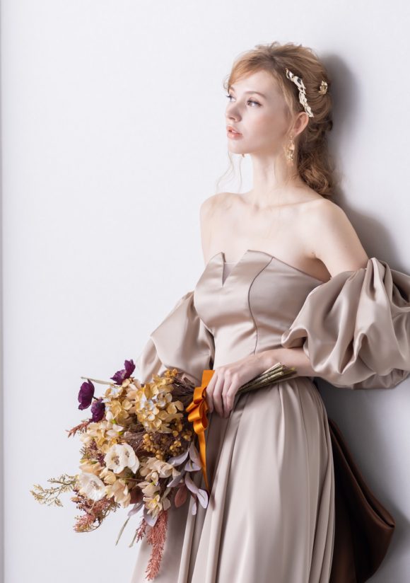 IN-180(BE) カラードレス｜ISAMU MORITA