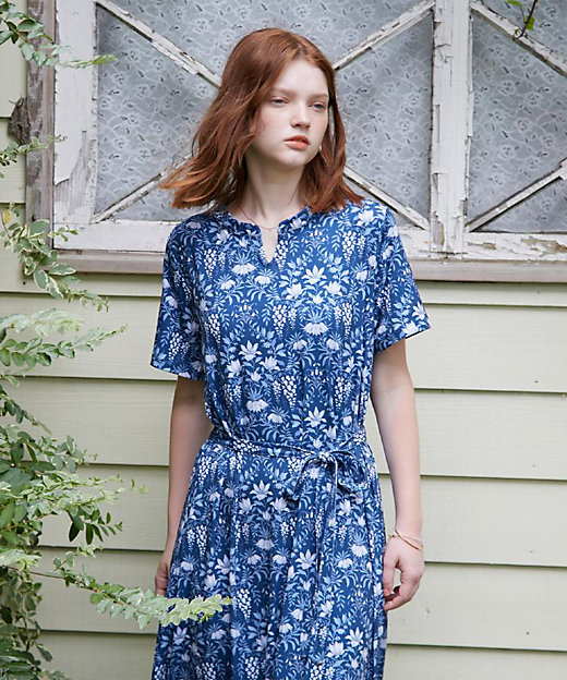 WEB限定／M～LL3サイズ／ジャージ素材】パルテール柄