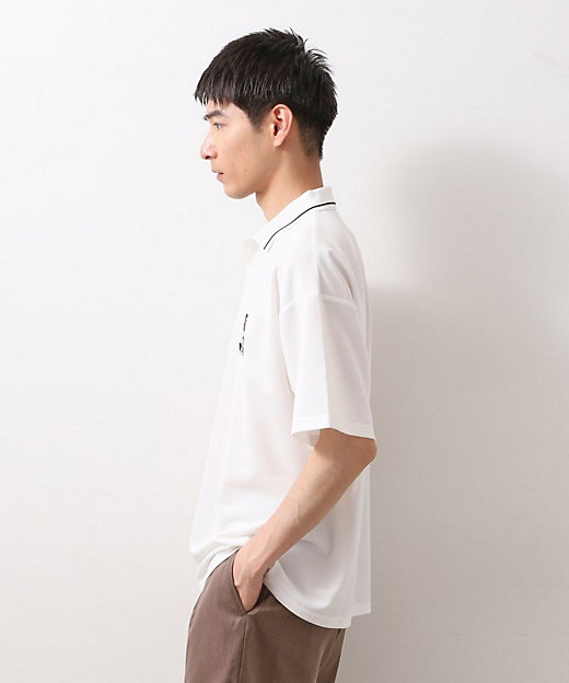 サガラ刺繍半袖ポロシャツ 【洗濯機OK／ユニセックス