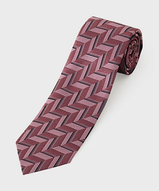 矢絣紋シャドーストライプネクタイ（2002535923） | TAKEO