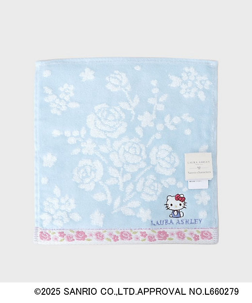 サンリオキャラクターズ コラボ】ハローキティ＆バラ タオルハンカチ