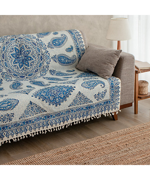 ☆手染めペルシャ更紗（マルチカバー）130×200cm 2 | 三越