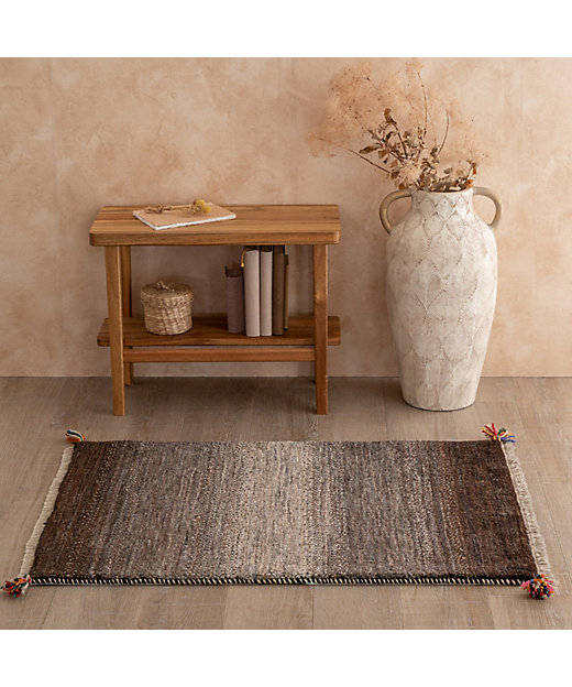 ☆ペルシャ手織りリーズバフトギャッベ 玄関マットMサイズ 4 | 三越