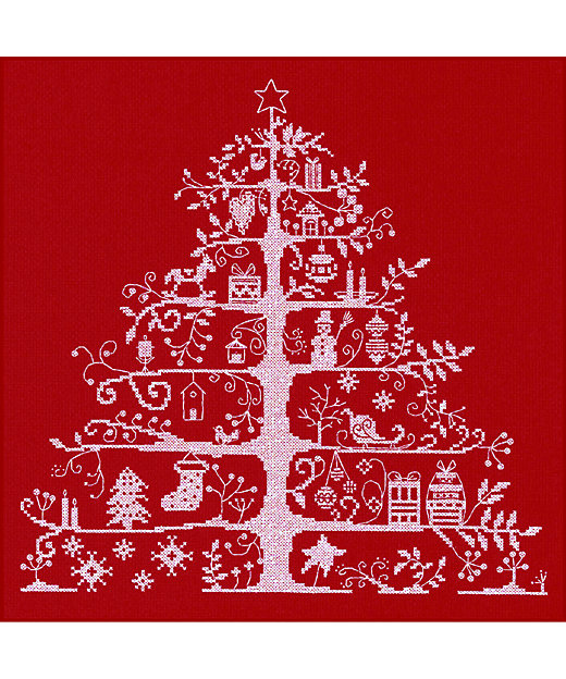クリスマスツリークロスステッチキット レッド | DMC/ディー・エム
