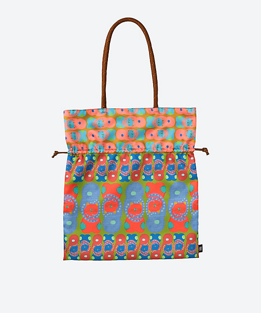 サテン巾着トートバッグ SKTB－NEKONITAKO＿B