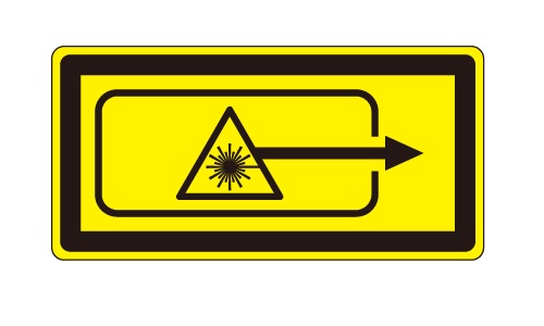 レーザ開口部用ラベル_LEX-C1E （2N） | 設備標識・配管識別・警告表示