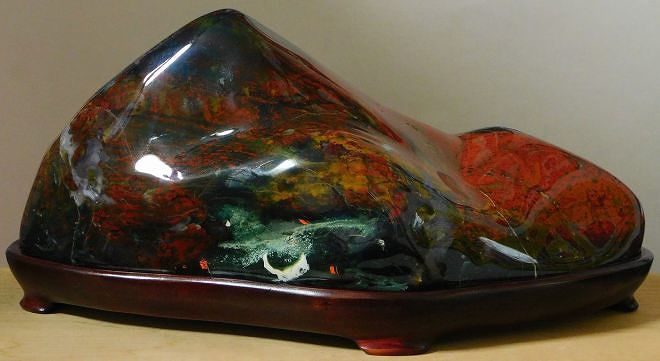 緋山酔恭「山水石美術館」 津軽錦石 (玉鹿石・花子石・小泊の黄石