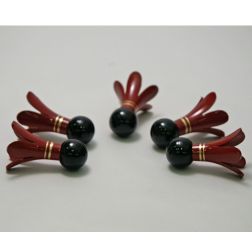 箸置き 羽根日の出 5個セット【製造中止】 漆器の井助