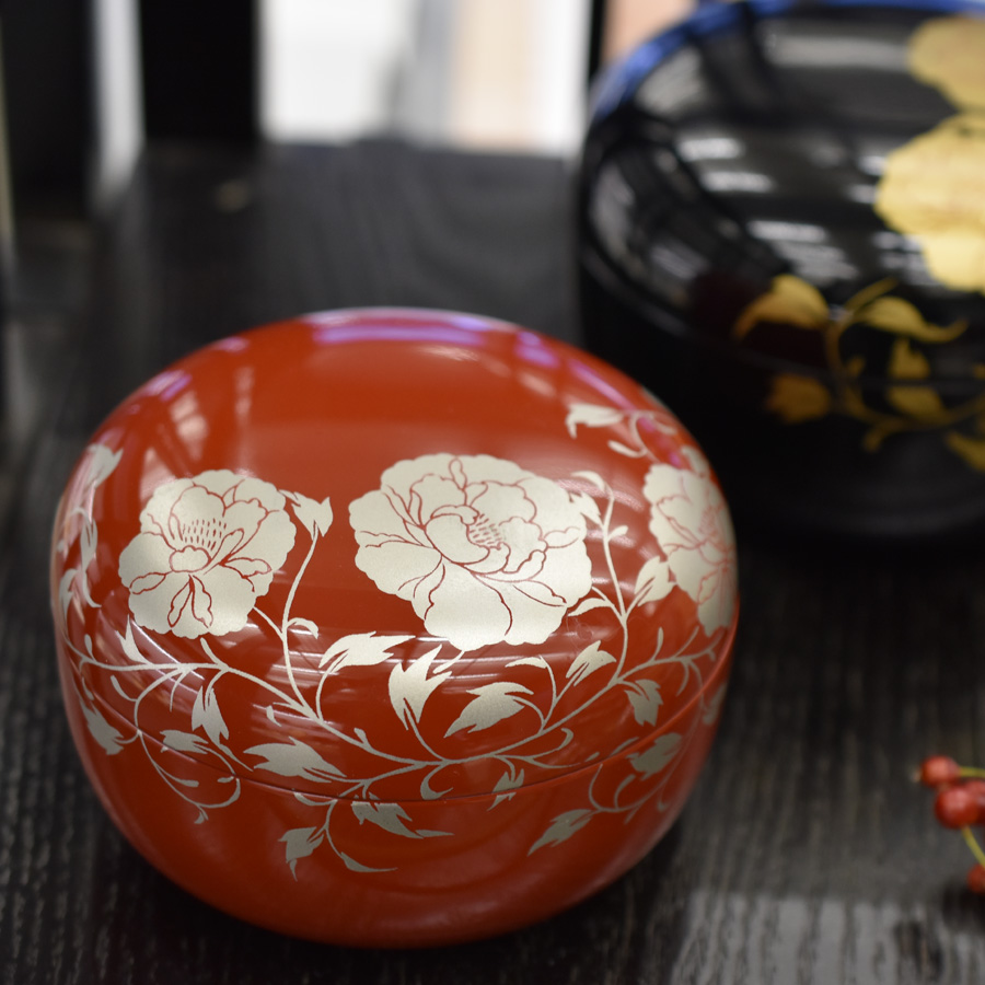 ボンボニエール 華唐草 朱 【まとめ買い割引】 キャンディーボックス