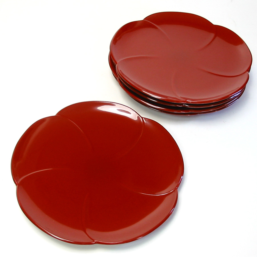 福梅皿 金箔 中皿 FC30-5 漆器の井助