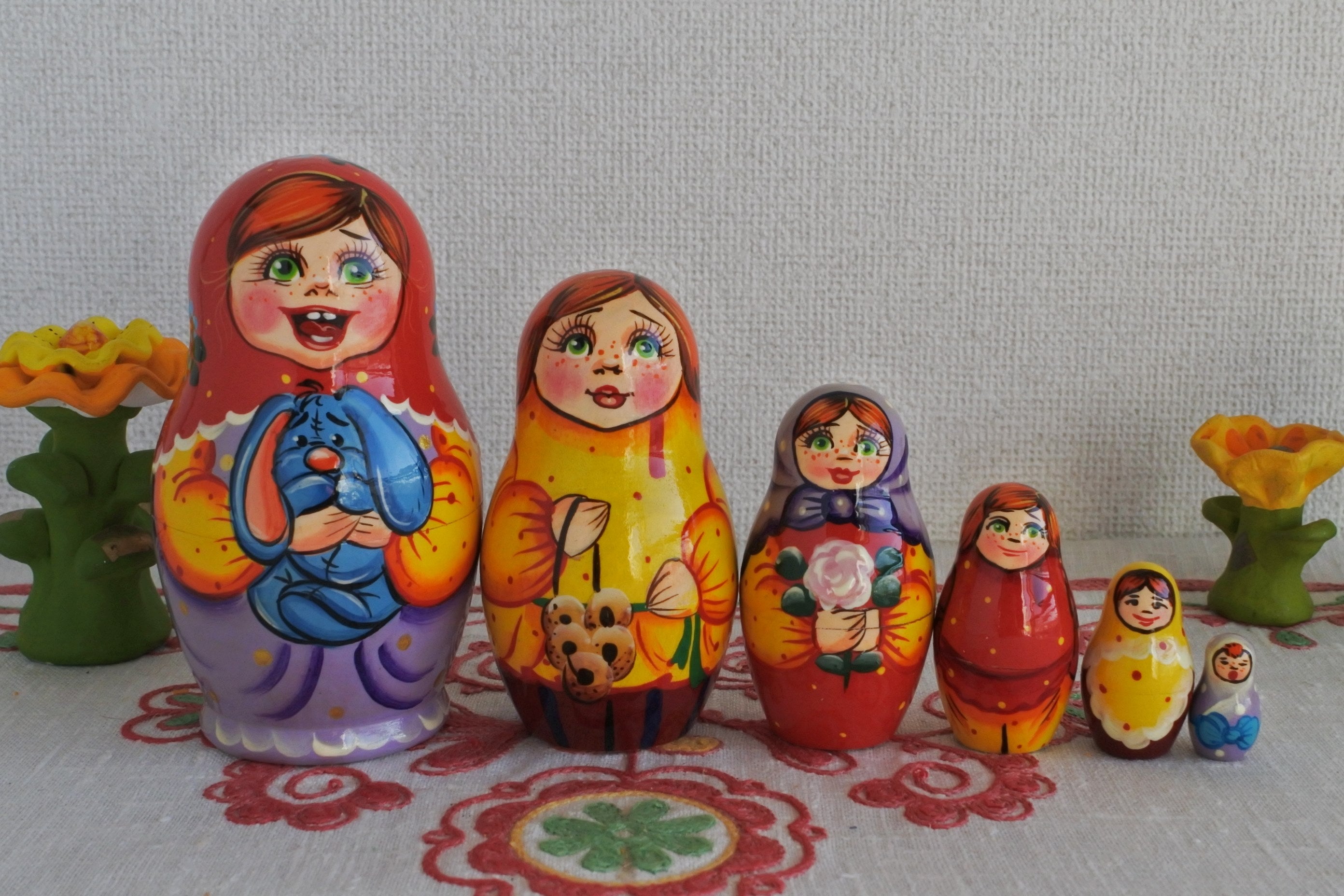 ロシア雑貨 マトリョーシカ 6P 7P 8P 10P 11P 12P ロシア各地の工房