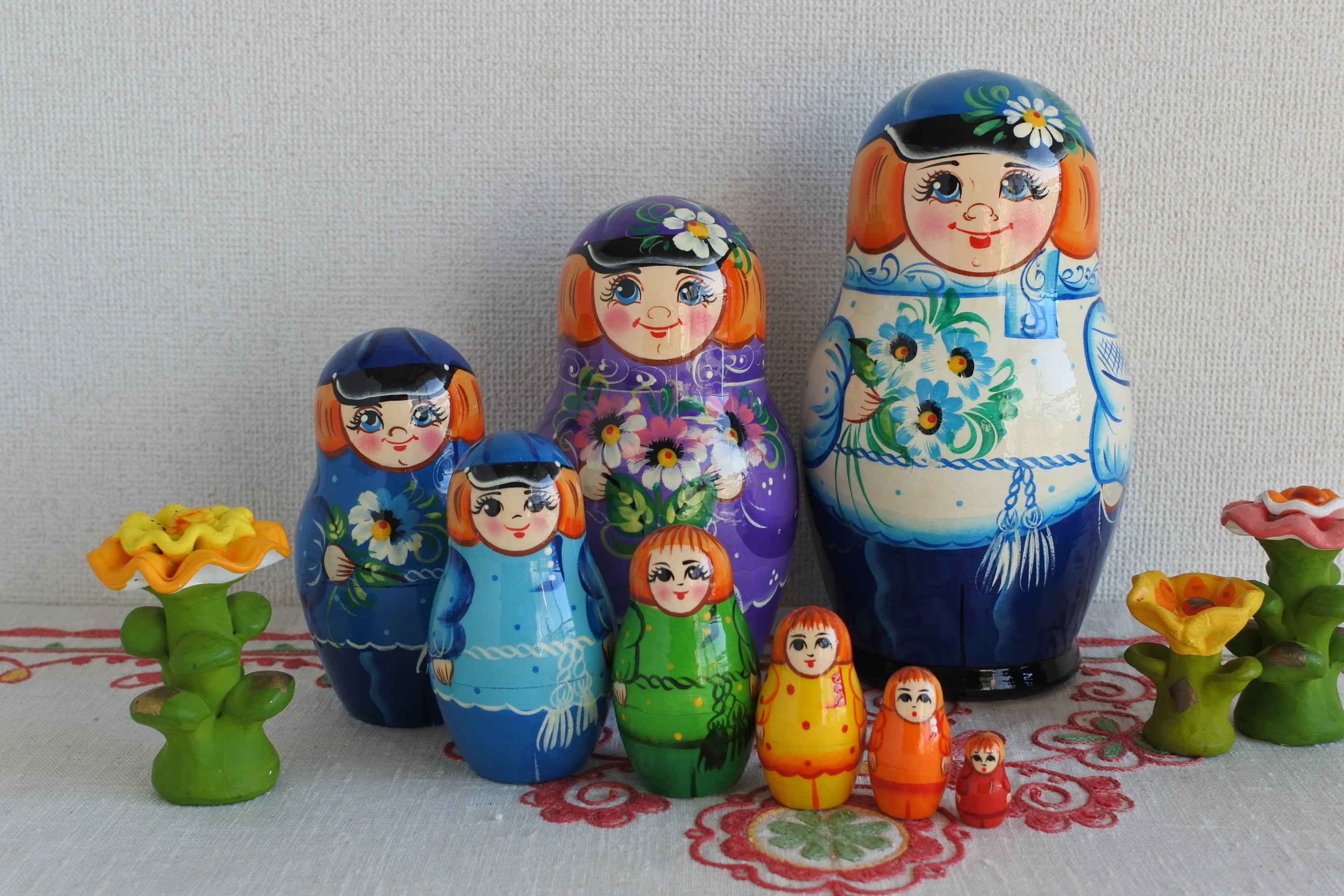 ロシア雑貨 マトリョーシカ 6P 7P 8P 10P 11P 12P ロシア各地の工房