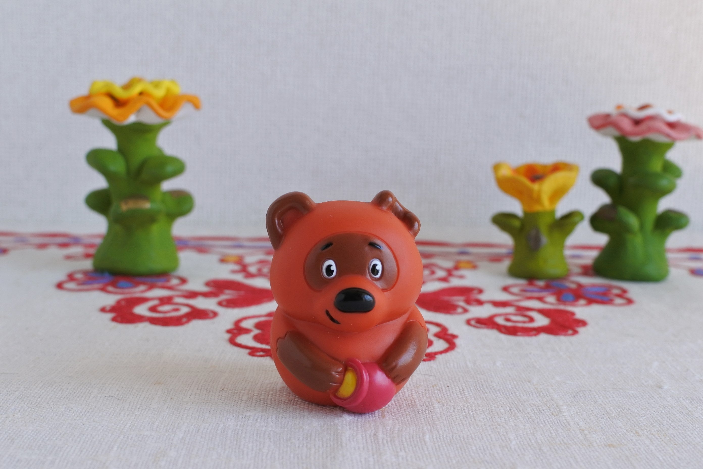 ソフビ指人形 ヴィンニープーフ ロシアのくまのプーさん ソビエト 児童