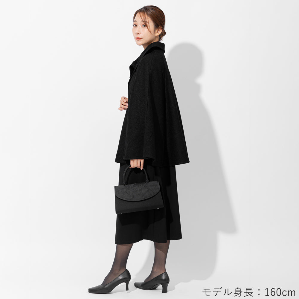 コード刺繍デザイン米沢織編み手フォーマルバッグ