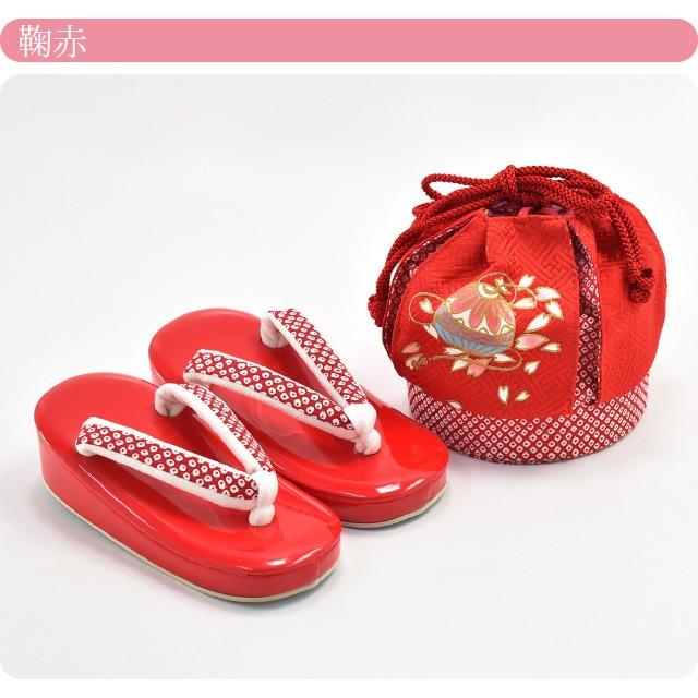 なごみや 七五三 草履 バッグ セット 3歳 通年用 日本製 WASOUL 草履