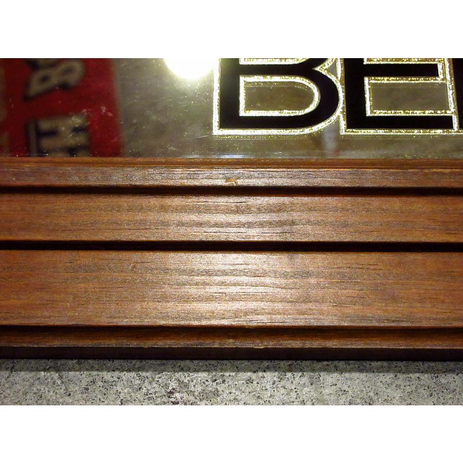 ビンテージ○Coors BEER ウッドフレームパブミラー○210427f2-sign