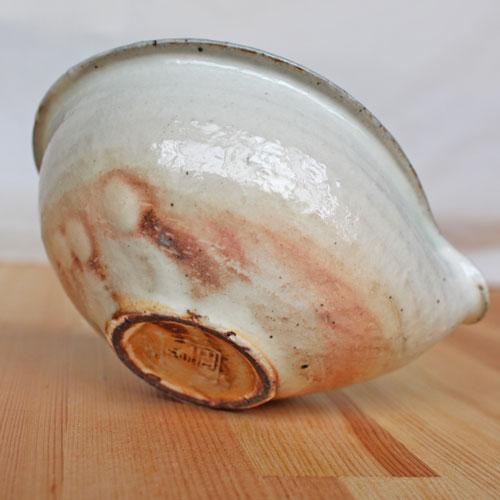 片口 粉引 小鉢 9x11cm 約80cc 古谷信男 白い器 乳白色 信楽 陶器 和