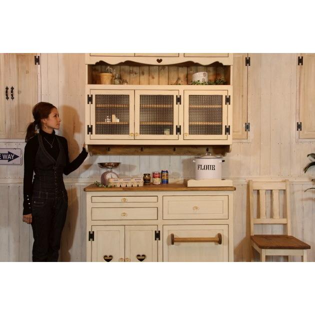 吊り戸棚 キャビネット セット 幅120 日本製 カントリー 家具 手作り