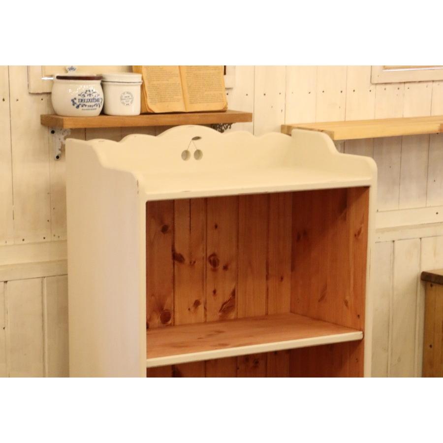 NC 本棚 さくらんぼ チェリー 完成品 北欧 無垢 パイン材 本 DVD 奥行