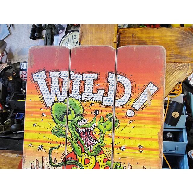 ガレージ雑貨 ラットフィンク サインボード アメリカン雑貨 壁掛け看板