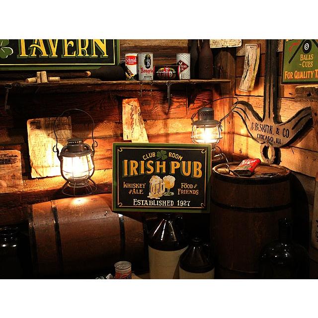 アイリッシュパブ 木製看板 （レクタングル） □ アメリカン雑貨