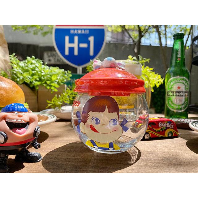 不二家 ペコちゃん キャンディポット □ アメリカン雑貨 アメリカ雑貨