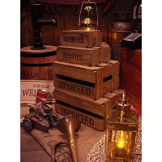 アメリカン レトロ スカシBOX LLサイズ アメリカ雑貨 アメリカン雑貨