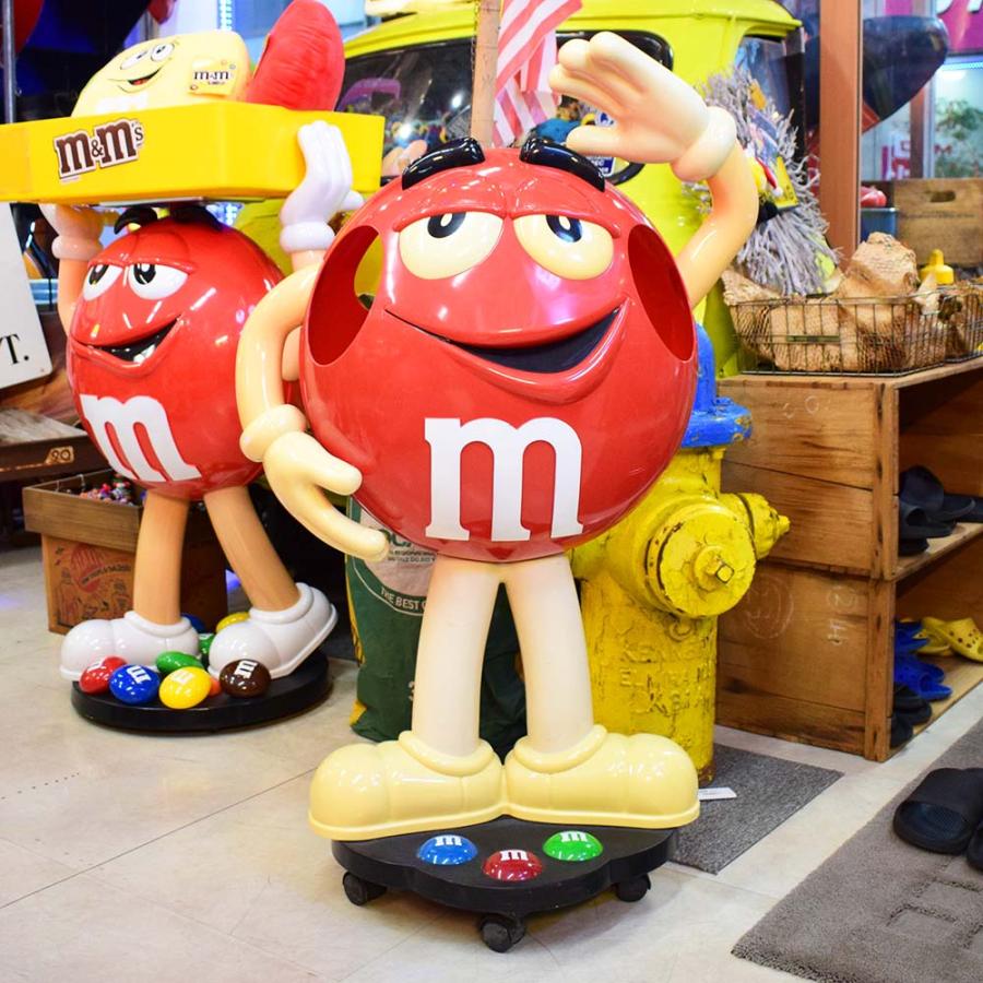 m&m's エムアンドエムズ ディスプレイ [レッド] / キャスター付き