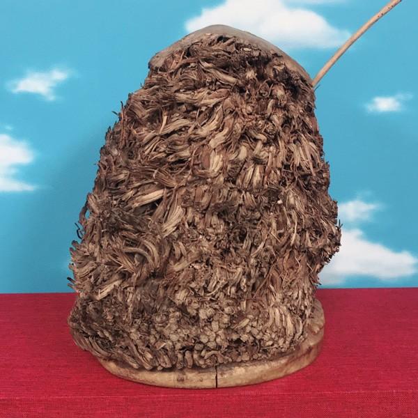 恵比寿様 置物 招福開運祈願 エビス様 高さ23cm 天然竹 一本彫 : 仏像