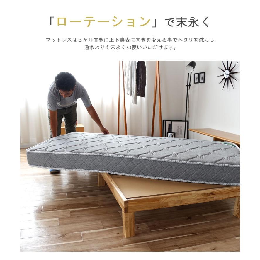 ポケットコイル マットレス ダブル 極太 3Dメッシュで涼しい ハード 11