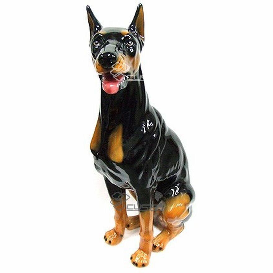 置物 動物 ドーベルマン インテリア オブジェ イタリア置物 インテリア