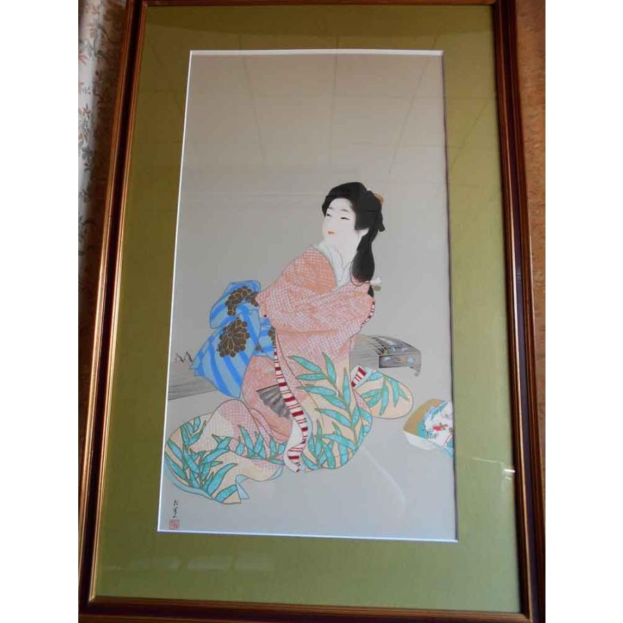 絵画 上村松園 娘深雪／版画 シルクスクリーン 全国送料無料 : 古都