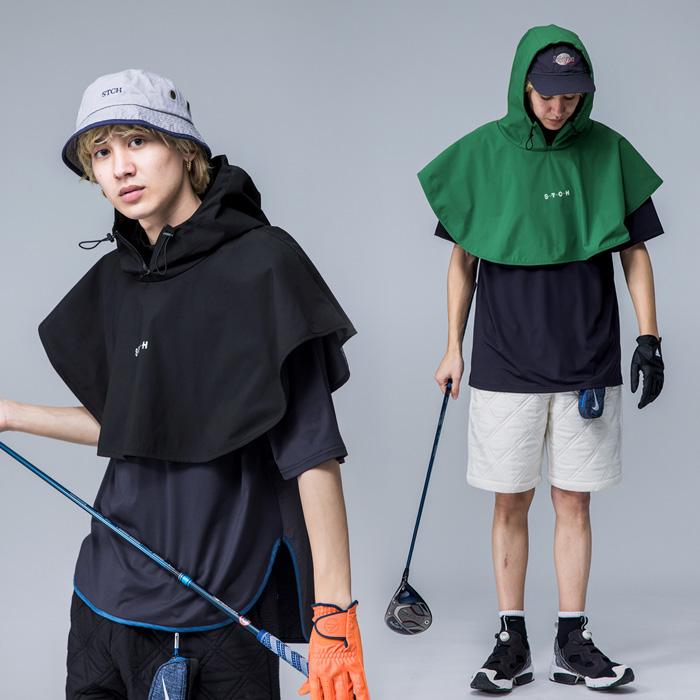 antiqua（アンティカ） ANTIQUA GOLF×STCH レインポンチョ メンズ 送料
